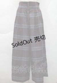 axes femme / タータンチェック柄サス付 PT  ワイン S-25-12-06-051-AX-PA-AS-ZS