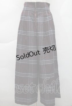 画像1: axes femme / タータンチェック柄サス付 PT  ワイン S-25-12-06-051-AX-PA-AS-ZS