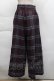画像2: axes femme / タータンチェック柄サス付 PT  ワイン S-25-12-06-051-AX-PA-AS-ZS (2)