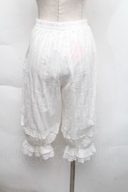 画像2: 中国ロリータ / 裾レースドロワーズ  白 S-25-12-06-056-LO-PA-HR-ZS