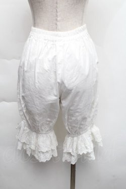 画像2: 中国ロリータ / 裾レースドロワーズ  白 S-25-12-06-058-LO-PA-HR-ZS
