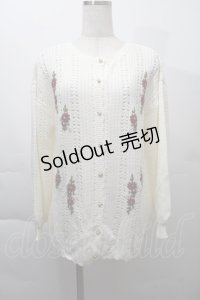 axes femme / オリジナル手刺繍ロングカーデ  オフ S-25-12-06-009-AX-TO-HR-ZS