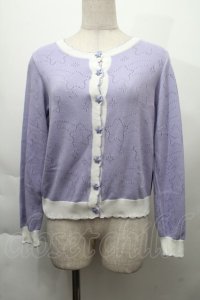 Nile Perch / 星透かしカーディガン  ラベンダー S-25-12-06-011-LO-TO-HR-ZS