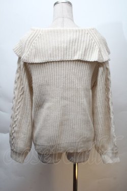 画像2: axes femme / 編み上げオフタートルニット  オフ S-25-12-06-013-AX-TO-HR-ZS