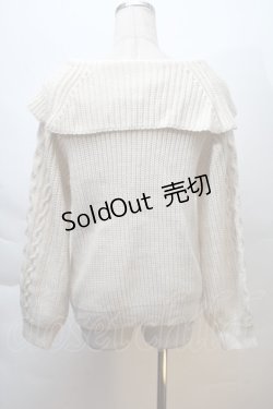 画像2: axes femme / 編み上げオフタートルニット  オフ S-25-12-06-013-AX-TO-HR-ZS