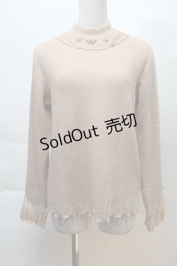 画像1: axes femme / 巻きバラニットソー  ベージュ S-25-12-06-016-AX-TO-HR-ZS