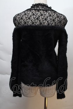 画像2: Ank Rouge / レイヤードデザインニット  黒 S-25-12-06-019-CA-TO-AS-ZS