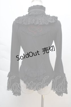 画像2: Ozz oneste / ヨーク襟姫袖トップス  黒 S-25-12-06-020-OO-BL-HR-ZS