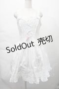 LOLITA / レースジャンパースカート XL 白ｘサックス S-25-12-06-029-LO-OP-HR-ZS