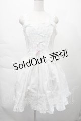 LOLITA / レースジャンパースカート XL 白ｘサックス S-25-12-06-029-LO-OP-HR-ZS