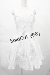 LOLITA / レースジャンパースカート XL 白ｘサックス S-25-12-06-029-LO-OP-HR-ZS