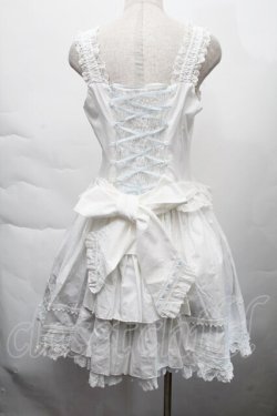 画像2: LOLITA / レースジャンパースカート XL 白ｘサックス S-25-12-06-029-LO-OP-HR-ZS