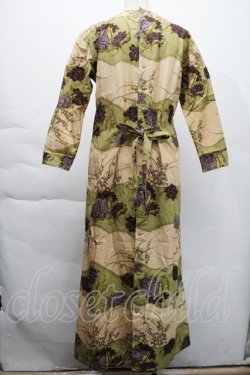 画像3: KANEKO ISAO / 紫陽花和柄ワンピース  ベージュ S-25-12-06-033-EL-OP-HR-ZS