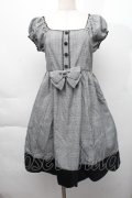 metamorphose / スカラップグレンチェックワンピース  グレー S-25-12-06-035-ME-OP-HR-ZS