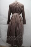画像2: axes femme / ヨーク切替ベロアワンピース  グレージュ S-25-12-06-037-AX-OP-HR-ZT489 (2)