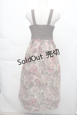 画像2: axes femme / ゴブラン柄ワンピース  ピンクベージュ S-25-12-06-041-AX-OP-HR-ZS