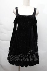 KILLSTAR / 肩開きベロアワンピース  黒 S-25-12-06-042-PU-OP-HR-ZS