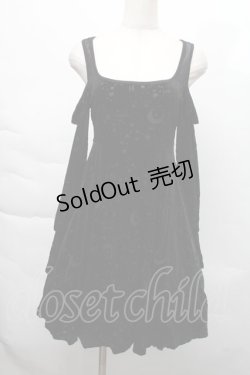 画像1: KILLSTAR / 肩開きベロアワンピース  黒 S-25-12-06-042-PU-OP-HR-ZS