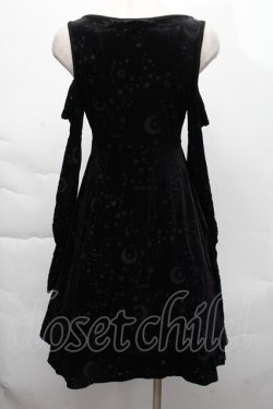 画像2: KILLSTAR / 肩開きベロアワンピース  黒 S-25-12-06-042-PU-OP-HR-ZS