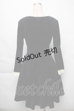 画像2: Emily Temple cute / ベロアワンピース  紺 S-25-12-07-043-ET-OP-AS-ZS