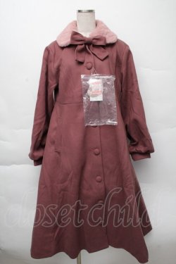 画像1: m petit by misako / AM*リボンコート  濃桃 S-25-12-07-050-LO-JA-AS-ZS