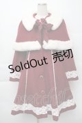 axes femme kawaii / ケープ付きバッスルコート  ボルドー S-25-12-07-053-AX-CO-HR-ZS