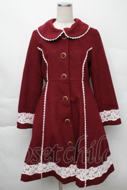 画像3: axes femme kawaii / ケープ付きバッスルコート  ボルドー S-25-12-07-053-AX-CO-HR-ZS