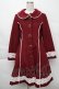 画像3: axes femme kawaii / ケープ付きバッスルコート  ボルドー S-25-12-07-053-AX-CO-HR-ZS (3)