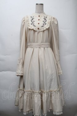 画像1: Hoshibako Works / ジャスミンヨークカラーワンピース  オフ S-25-12-07-056-LO-OP-AS-ZS