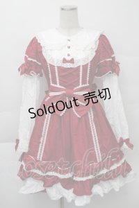 Angelic Pretty / Dolly Girl付け袖ワンピース  赤 S-25-12-07-058-AP-OP-AS-ZS
