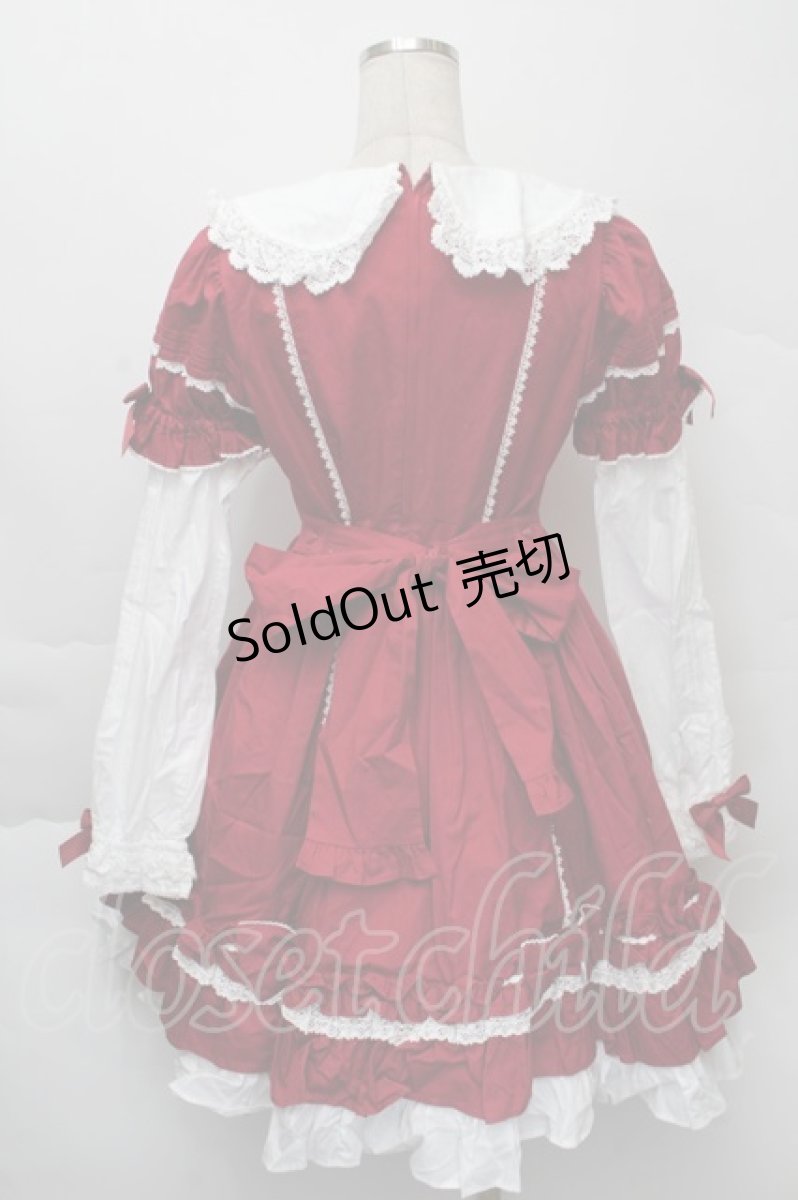 画像2: Angelic Pretty / Dolly Girl付け袖ワンピース  赤 S-25-12-07-058-AP-OP-AS-ZS (2)