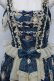 画像3: metamorphose / 【プラスサイズ】Vintage cameo チュールフリルリボンdress  アンティークブルー S-25-12-07-060-ME-OP-HR-ZS (3)