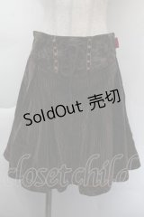 Ozz oneste / コーデュストライプスカート  ブラウン S-25-12-07-062-OO-SK-ET-ZS