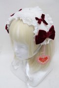 BABY,THE STARS SHINE BRIGHT / Ruban de Noёl Neigeヘッドドレス  オフ白×エンジ S-25-12-07-008-BA-ZA-HR-ZS