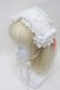 画像1: BABY,THE STARS SHINE BRIGHT / Ruban de Noёl Neigeヘッドドレス  オフ白ｘオフ白 S-25-12-07-009-BA-ZA-HR-ZS (1)