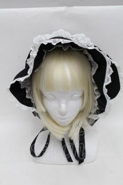 画像2: BABY,THE STARS SHINE BRIGHT / うさみみボンネット (2025)  黒ｘ白 S-25-12-07-011-BA-AC-HR-ZS