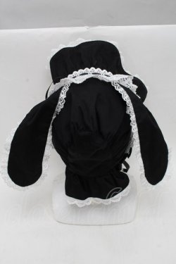 画像3: BABY,THE STARS SHINE BRIGHT / うさみみボンネット (2025)  黒ｘ白 S-25-12-07-011-BA-AC-HR-ZS