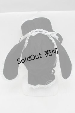 画像3: BABY,THE STARS SHINE BRIGHT / うさみみボンネット (2025)  黒ｘ白 S-25-12-07-011-BA-AC-HR-ZS