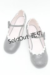 BABY,THE STARS SHINE BRIGHT / マリィ・ワンストラップシューズ L 黒ｘ白 S-25-12-07-016-BA-SH-AS-ZS