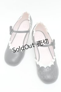 BABY,THE STARS SHINE BRIGHT / マリィ・ワンストラップシューズ L 黒ｘ白 S-25-12-07-016-BA-SH-AS-ZS