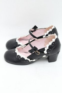 画像2: BABY,THE STARS SHINE BRIGHT / マリィ・ワンストラップシューズ L 黒ｘ白 S-25-12-07-016-BA-SH-AS-ZS