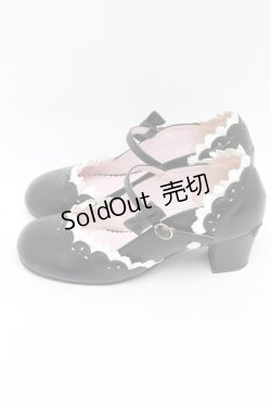 画像2: BABY,THE STARS SHINE BRIGHT / マリィ・ワンストラップシューズ L 黒ｘ白 S-25-12-07-016-BA-SH-AS-ZS