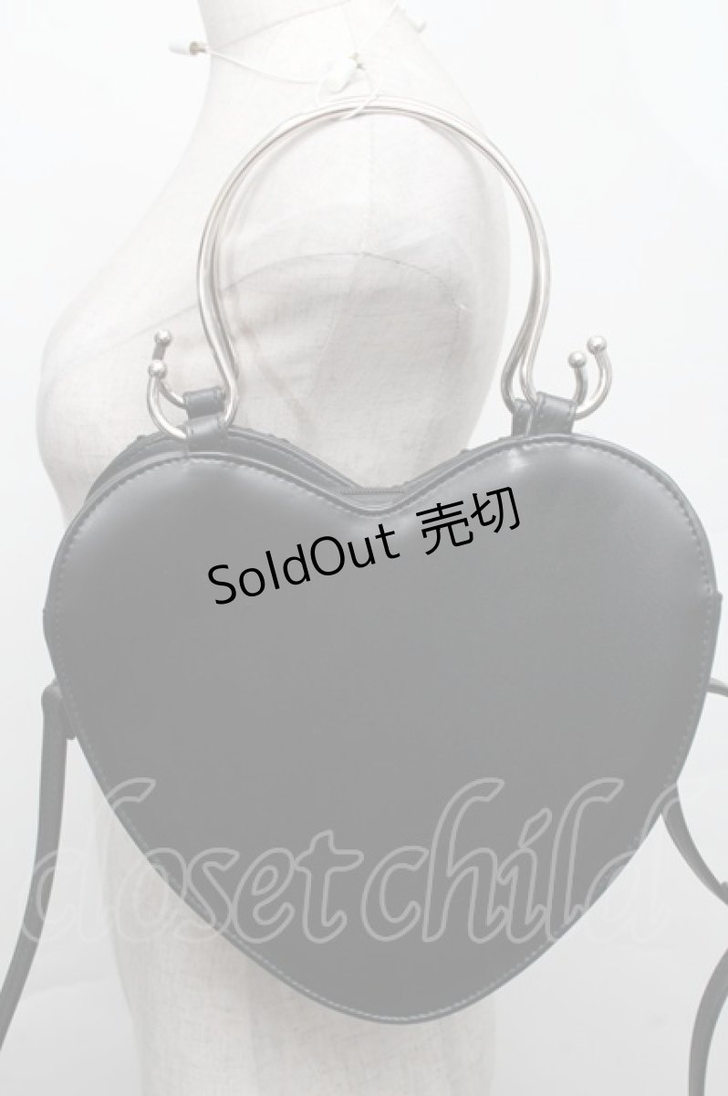 画像2: BABY,THE STARS SHINE BRIGHT / リボンハートバッグ  黒 S-25-12-07-019-BA-JA-AS-ZS (2)