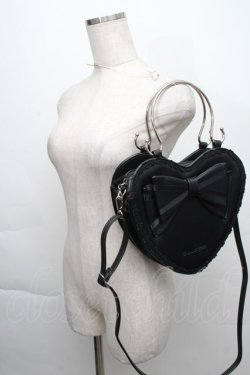 画像3: BABY,THE STARS SHINE BRIGHT / リボンハートバッグ  黒 S-25-12-07-019-BA-JA-AS-ZS