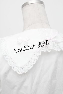 画像4: BABY,THE STARS SHINE BRIGHT / 小さな子猫の魔女さんブラウス  白×ピンク S-25-12-07-022-BA-BL-HR-ZS