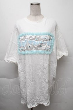 画像1: Jamie エーエヌケー / 憂鬱なかわいい世界Tシャツ  白ｘサックス S-25-12-07-023-LO-TO-HR-ZS