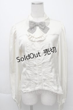 画像1: Hoshibako Works / 襟刺繍ブラウス  オフ S-25-12-07-024-LO-BL-AS-ZS