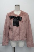 HONEY SALON / リボンファージャケット F ピンク S-25-12-07-029-EL-JA-SZ-ZS