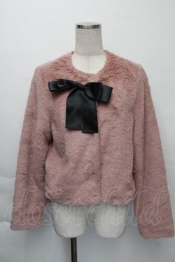 画像1: HONEY SALON / リボンファージャケット F ピンク S-25-12-07-029-EL-JA-SZ-ZS