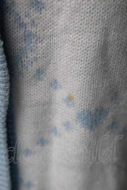 画像4: Honey Cinnamon / モノグラムビッグカーディガン  サックス S-25-12-07-030-LO-TO-HR-ZS